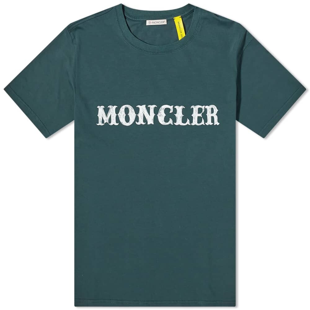

Футболка с логотипом Moncler Genius x Fragment, зеленый