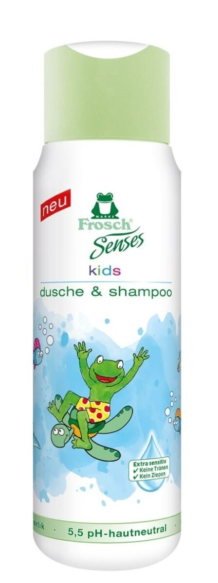 

Frosch Kids 2w1 гель для душа и шампунь 2в1 для детей, 300 ml