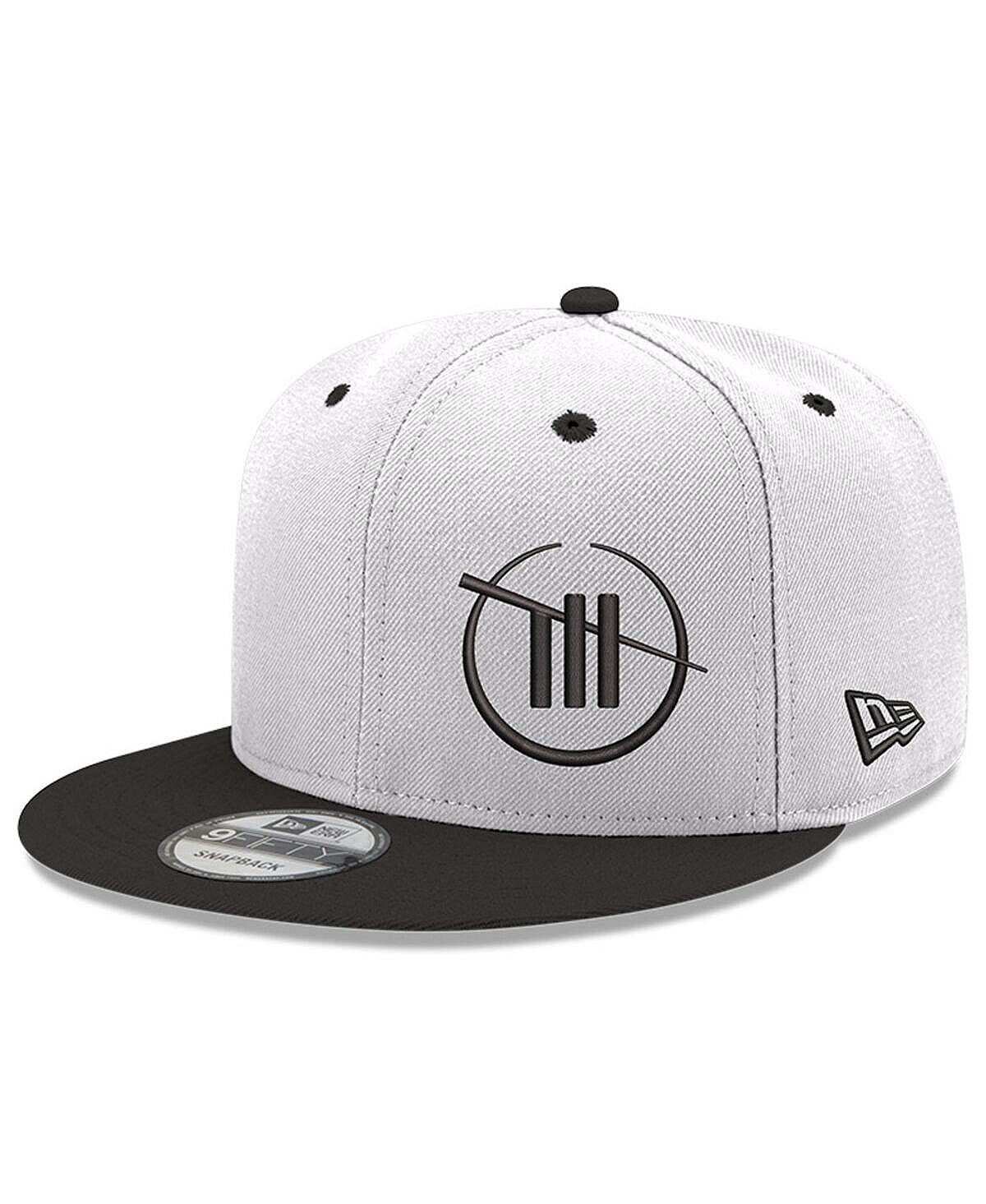 

Мужская бело-черная регулируемая кепка TRACKHOUSE RACING 9FIFTY Snapback New Era