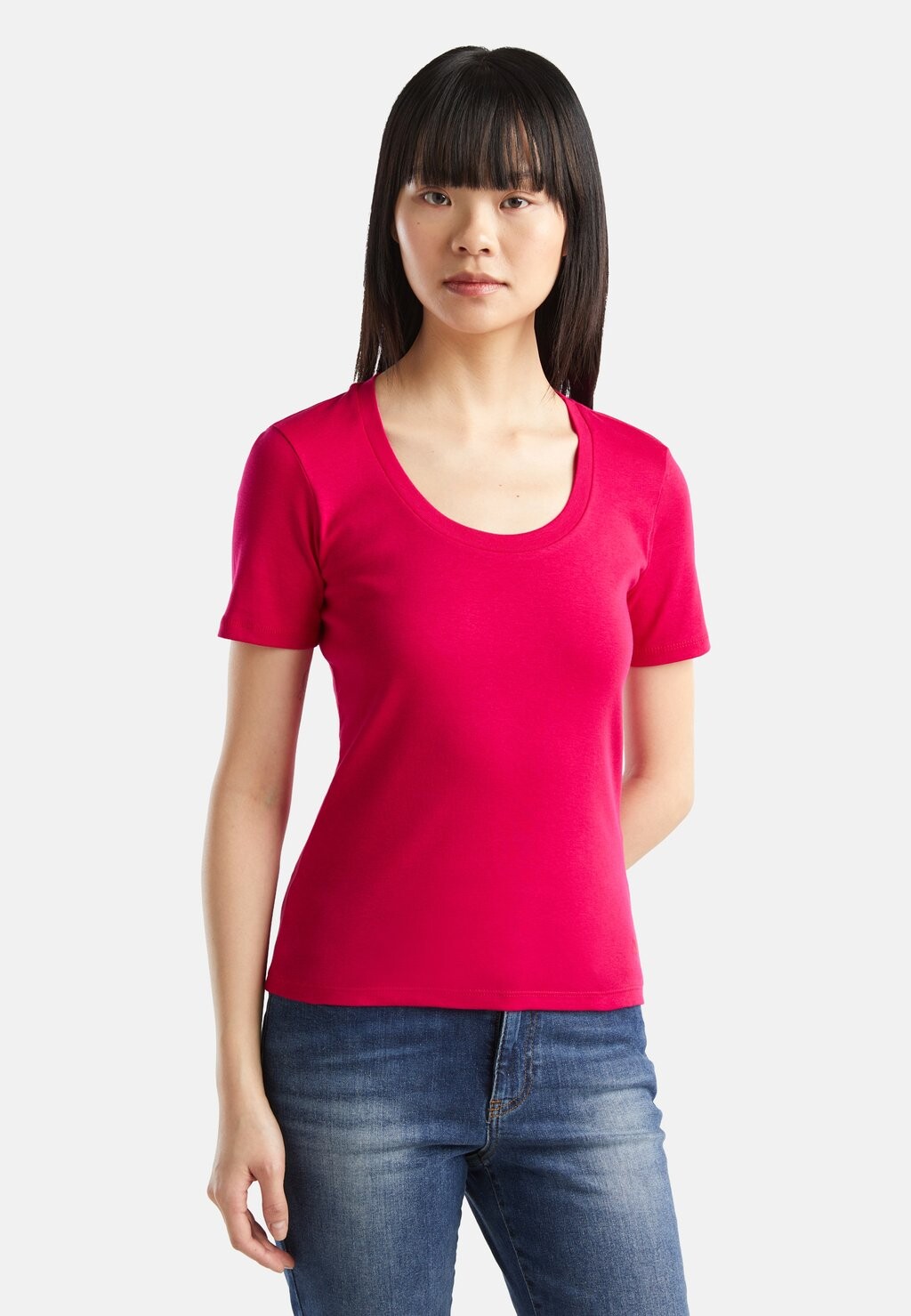 

Футболка базовая SHORT SLEEVE United Colors of Benetton, цвет red