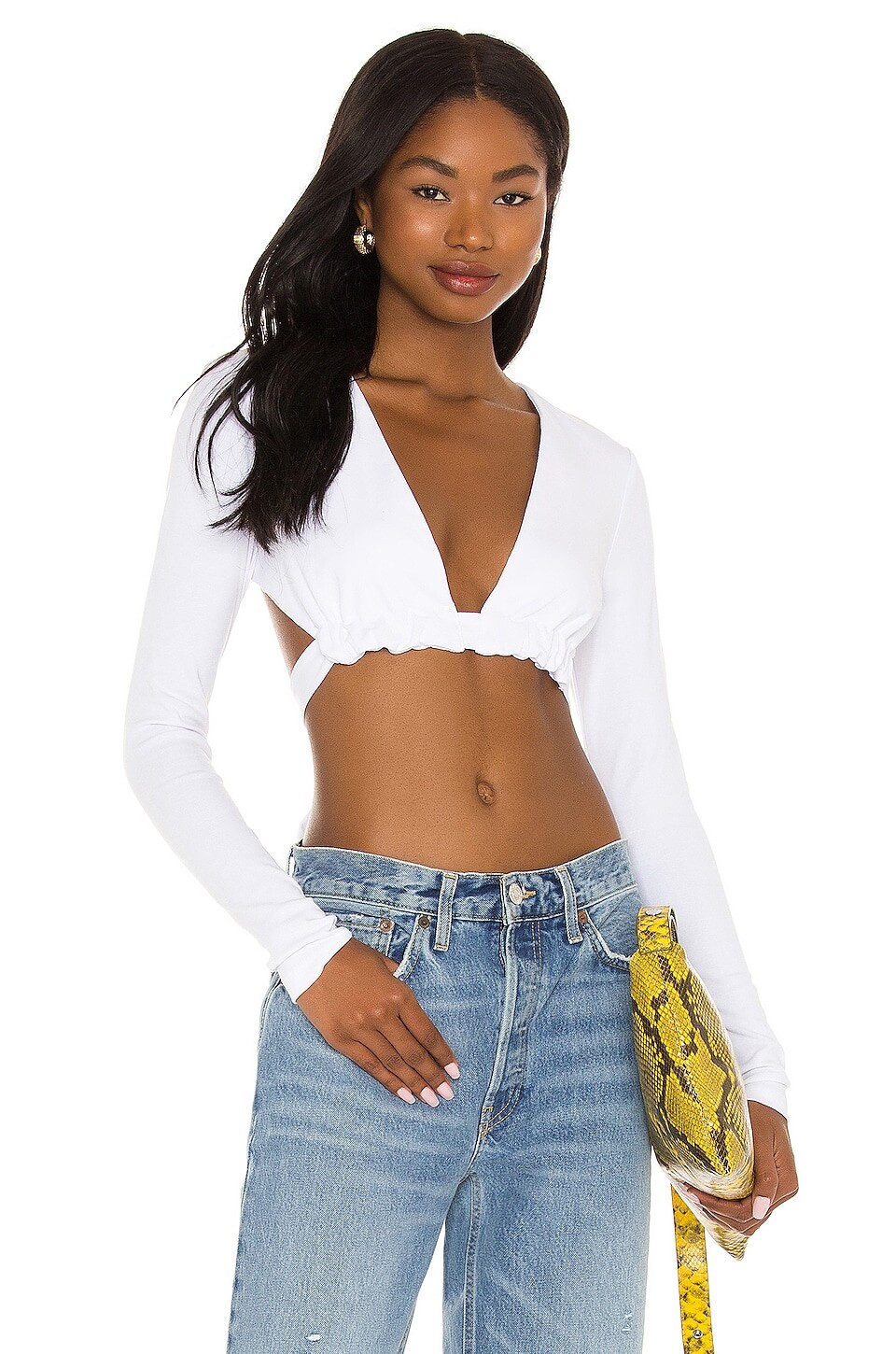 

Топ superdown Maya Deep V, белый