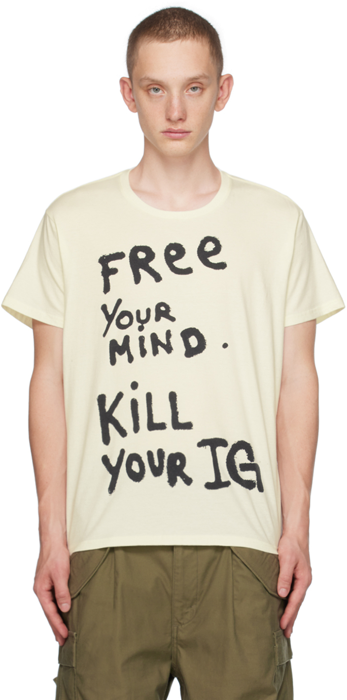 

R13 Off-White Футболка Free Your Mind