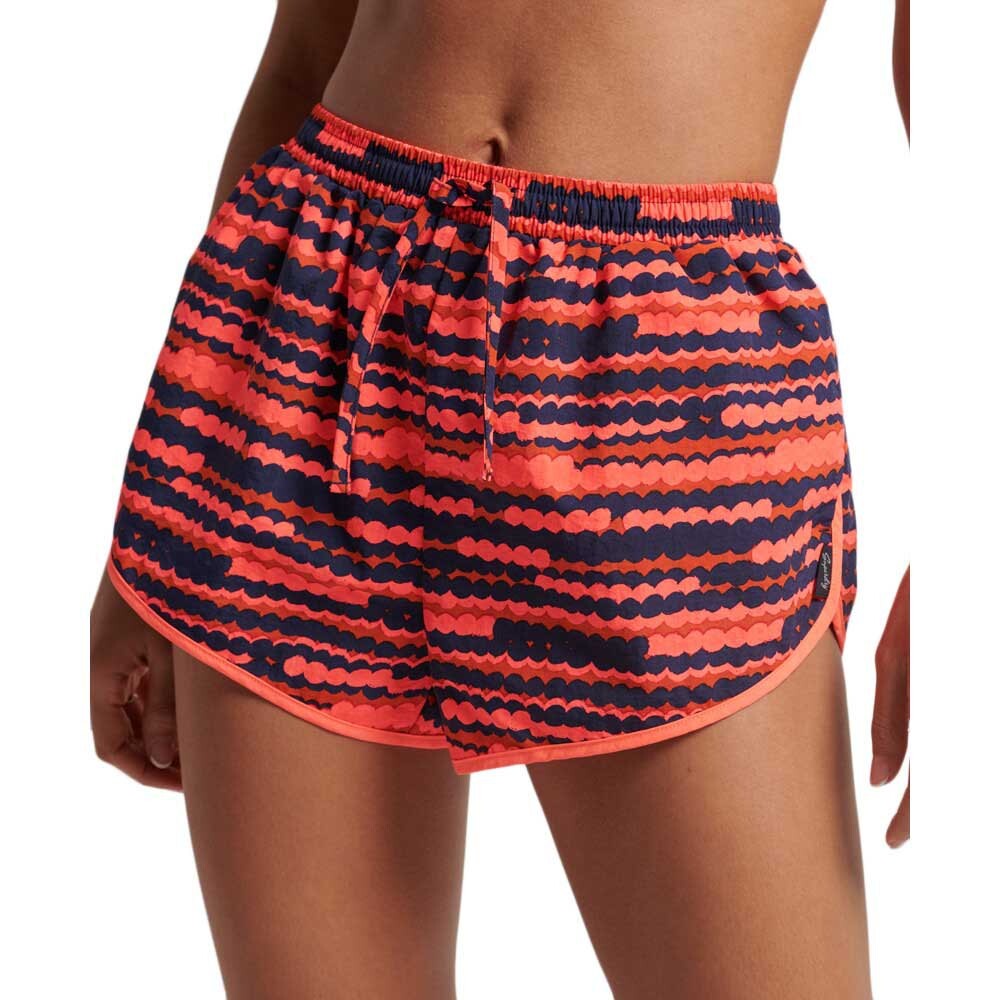 Юбка Superdry Vintage Printed Beach, розовый