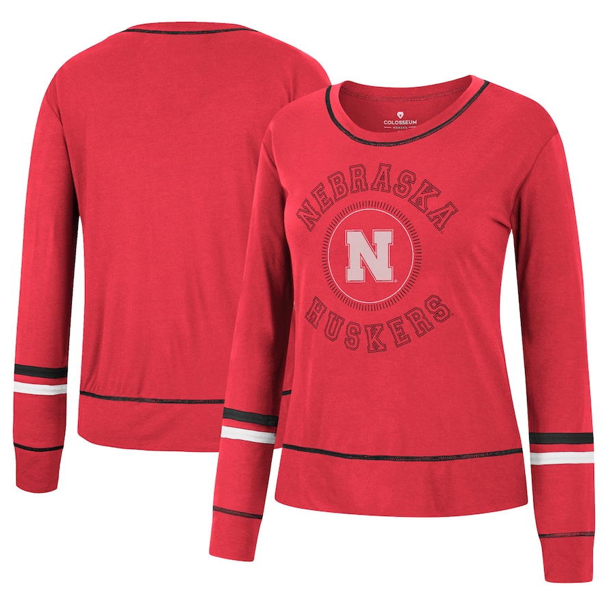 

Футболка с длинным рукавом Colosseum Nebraska Huskers, алый