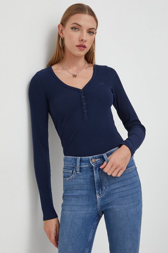 

Компания Холлистер длинный рукав Hollister Co., темно-синий