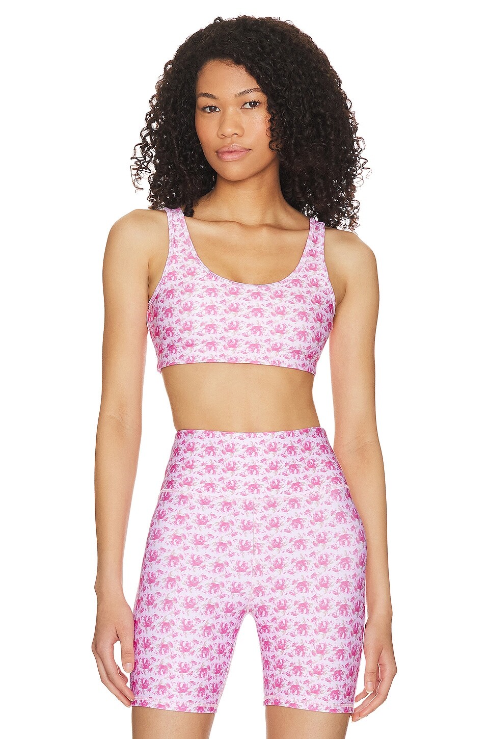 

Бюстгальтер LoveShackFancy Ornice Sports, цвет Rose Patch