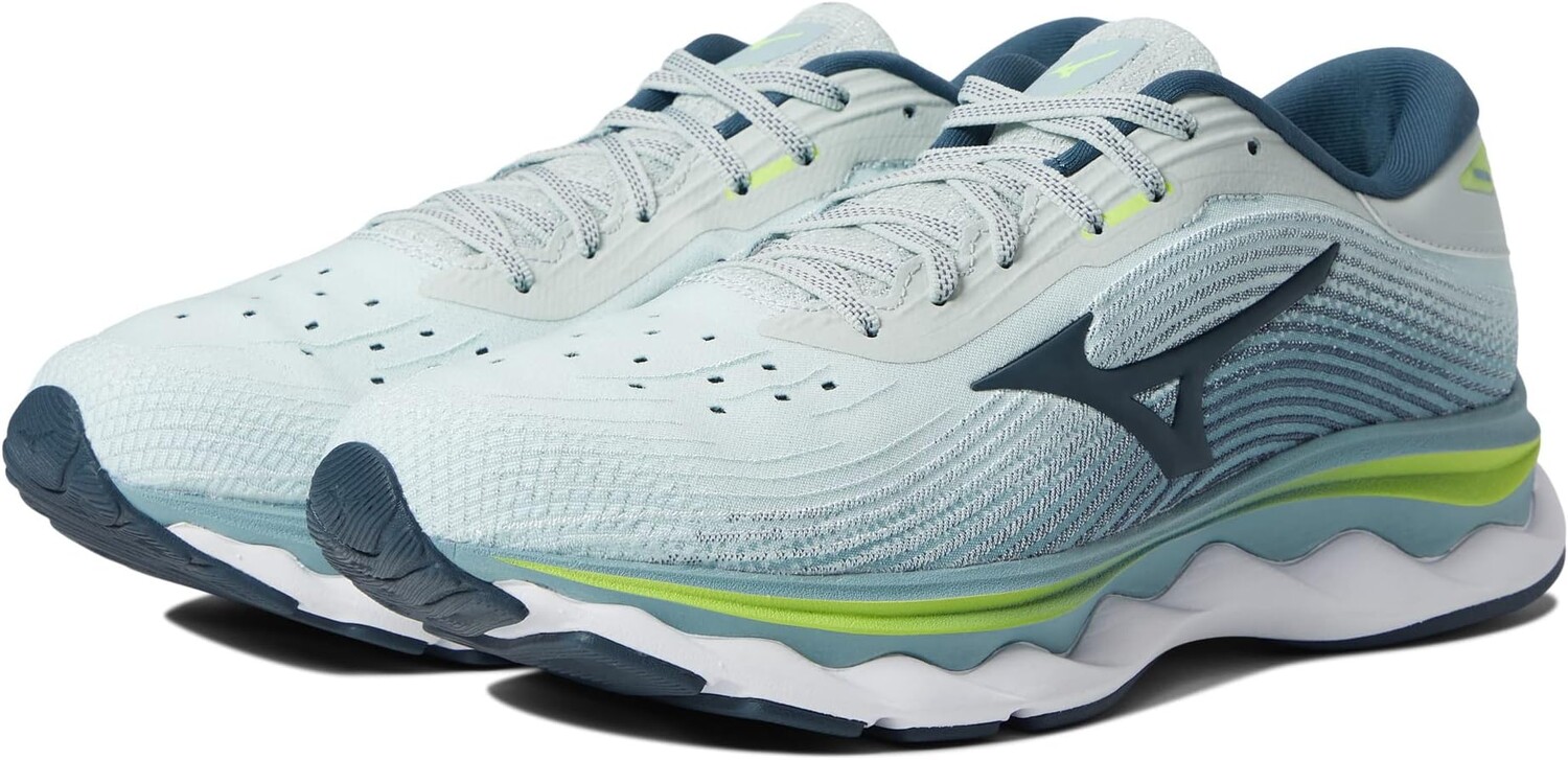 

Кроссовки Wave Sky 5 Mizuno, цвет Peacock Blue