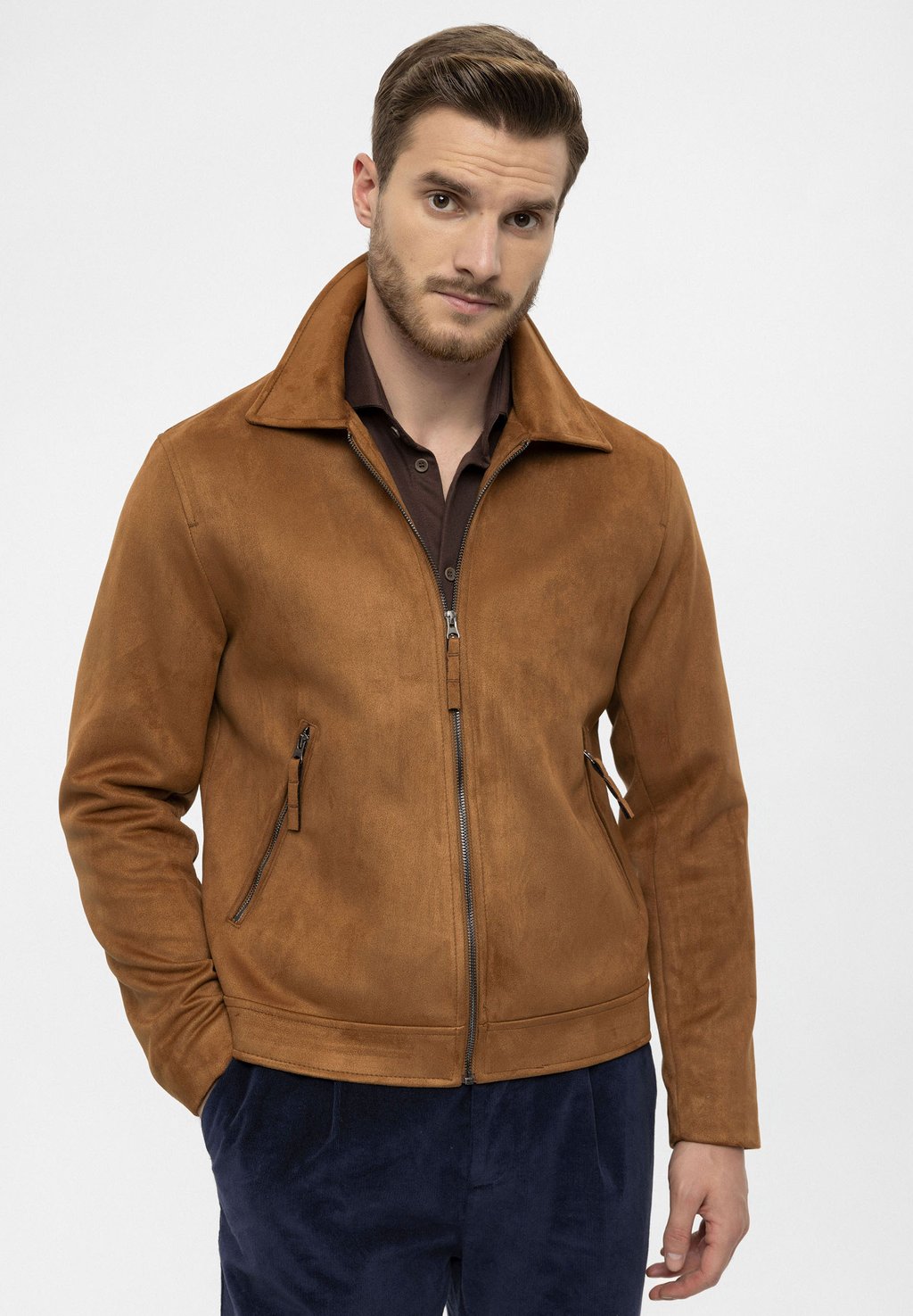 Кожаный пиджак Antioch, светло-коричневый кожаный пиджак sosandar коричневый