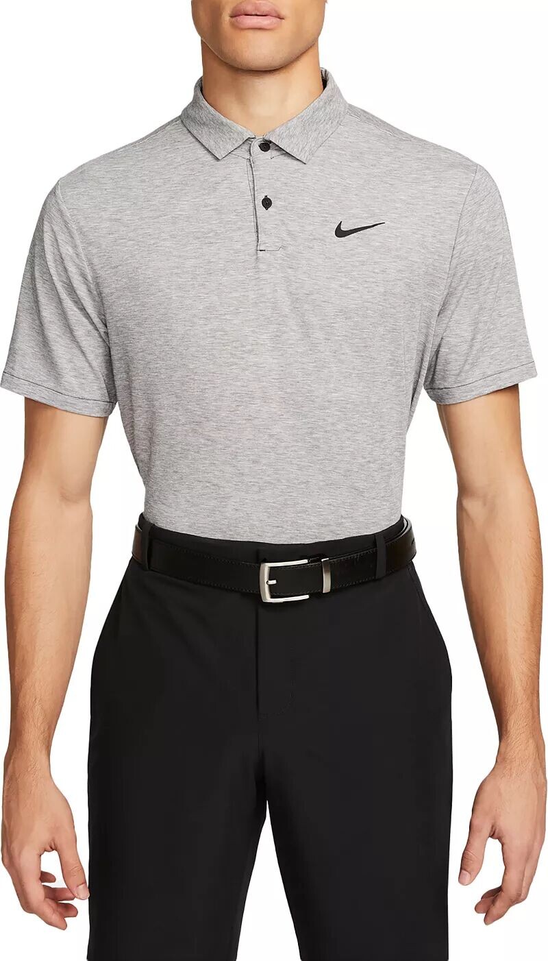 

Мужская футболка-поло для гольфа Nike Dri-FIT Tour Heather, серый