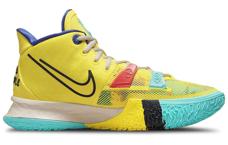 

Кроссовки Nike Kyrie 7, желтый / голубой