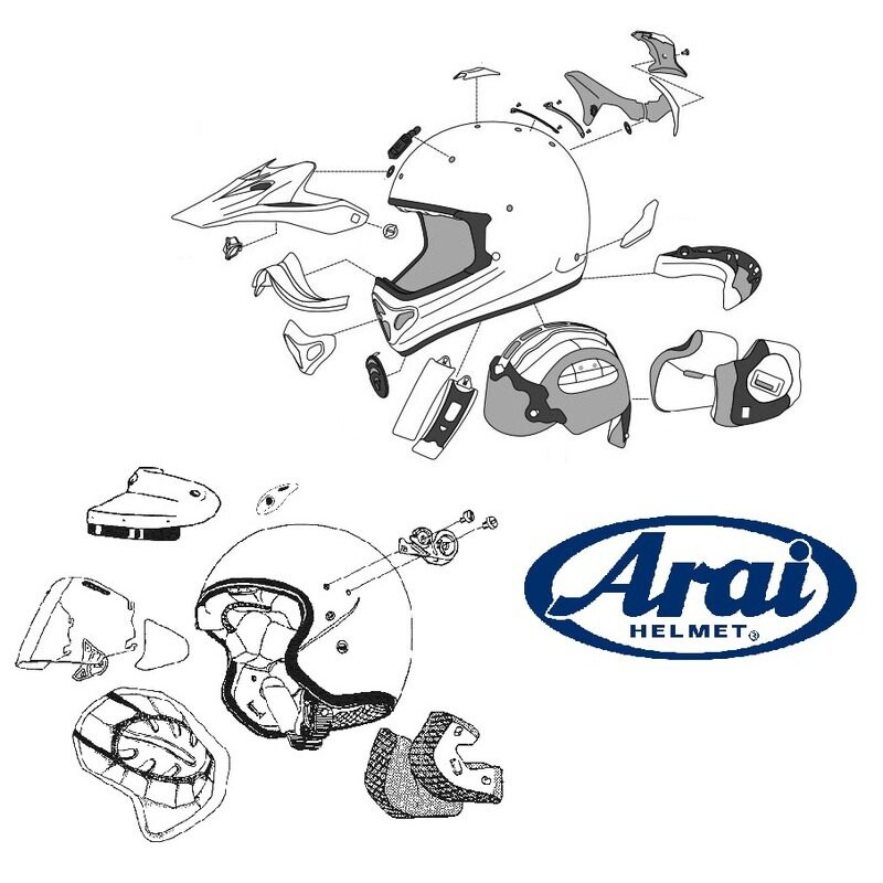 

Визор для шлема Arai Sai, серебряный