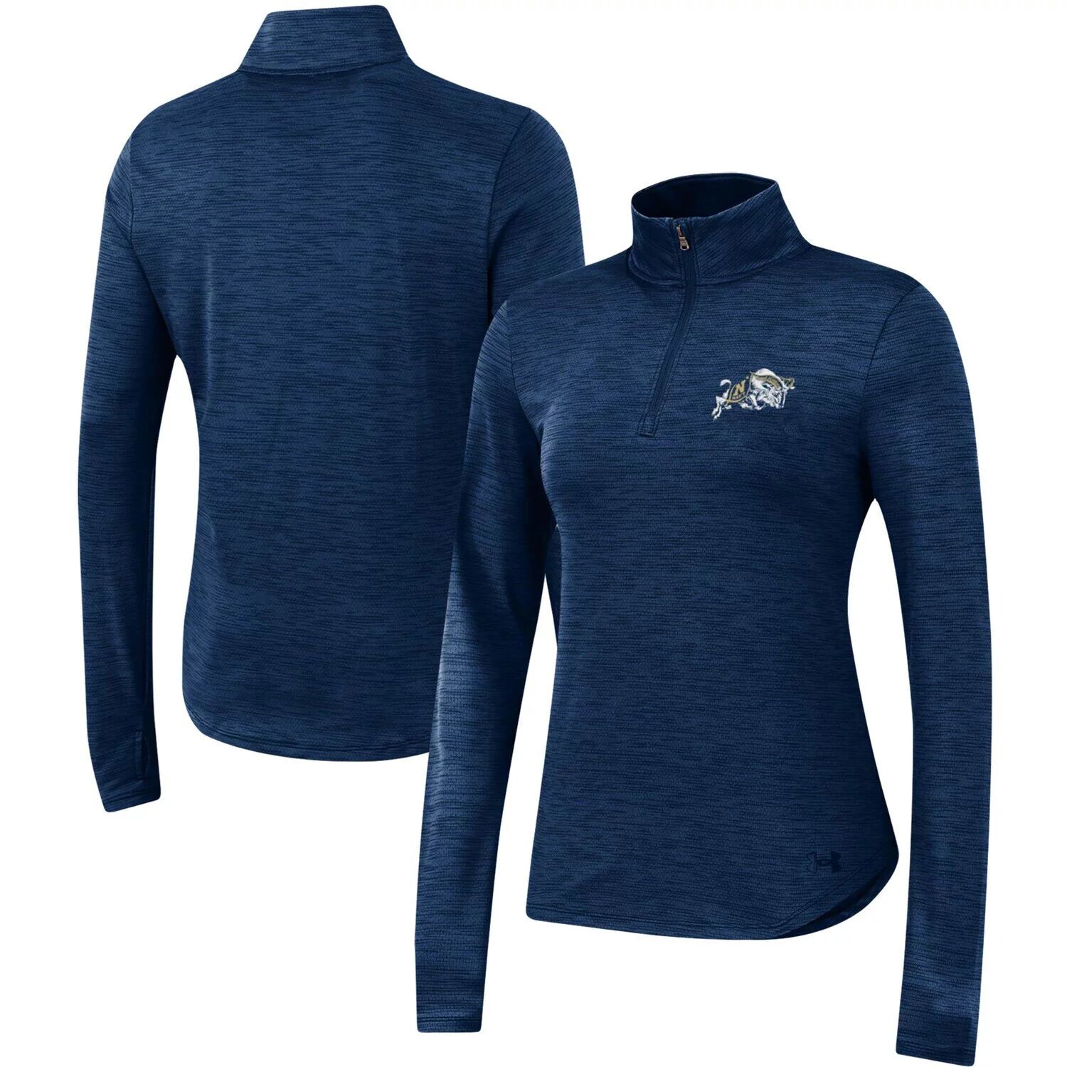 

Женская темно-синяя куртка Under Armour с молнией на четверть и темно-синим гардемарином с вентиляцией Space-Dye Performance Under Armour, Синий