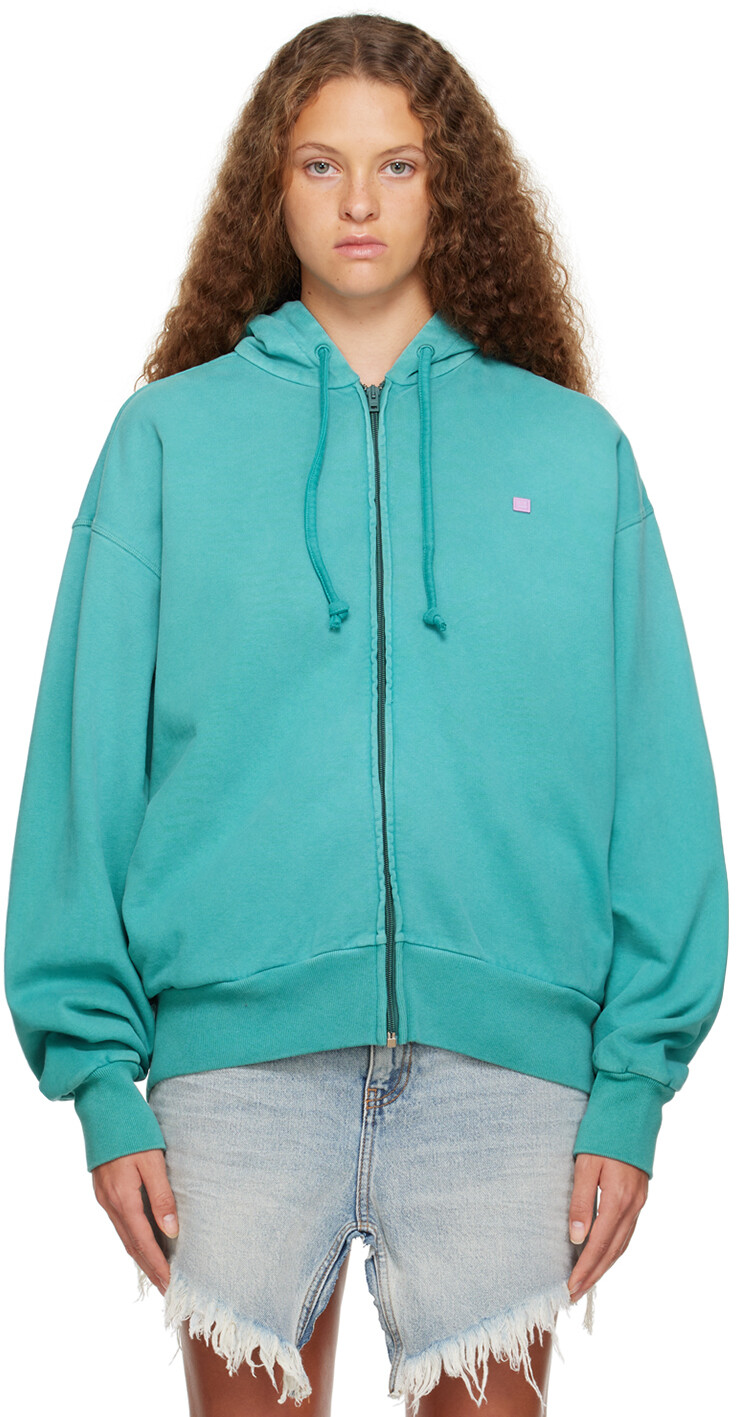

Синий худи на молнии Acne Studios