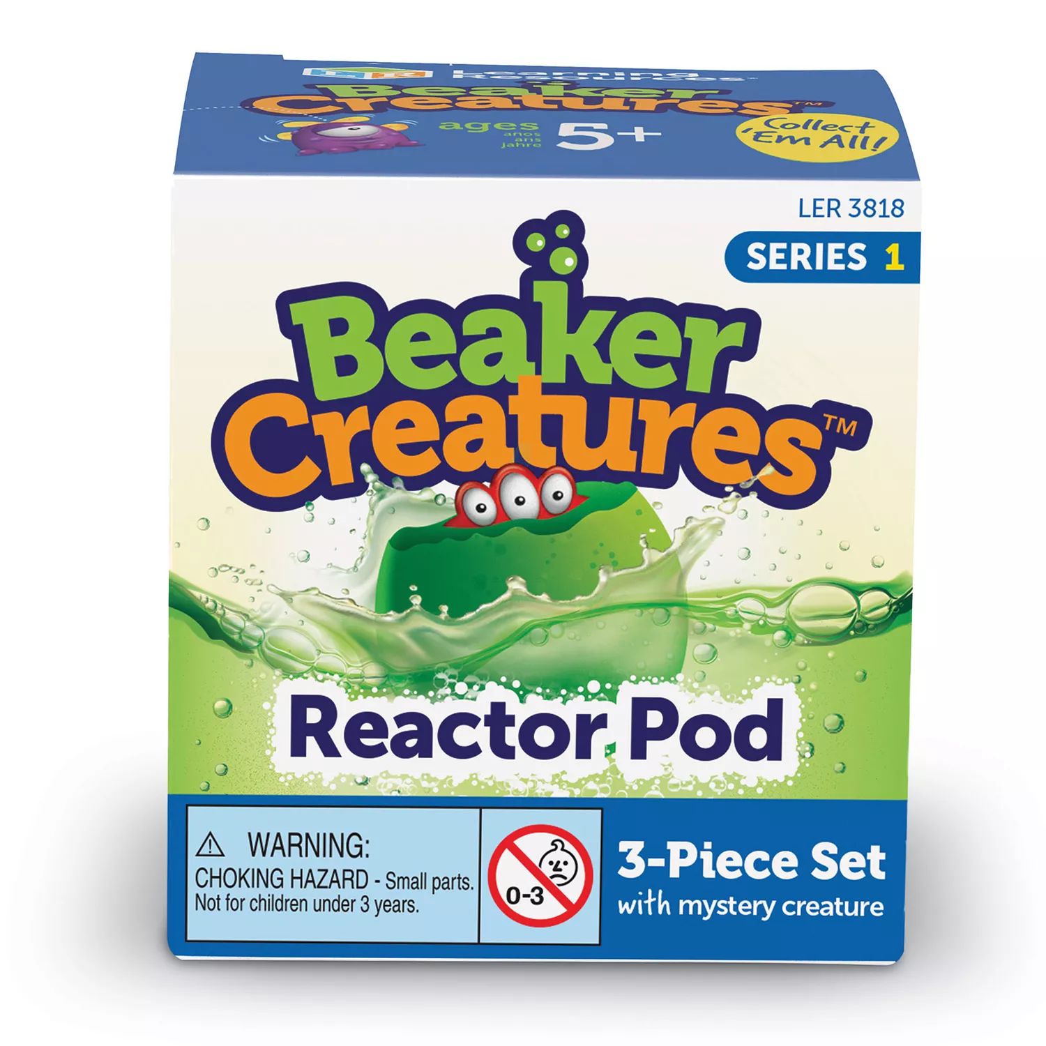 Ресурсы для обучения Набор из 24 капсул Reactor Beaker Creatures Learning Resources