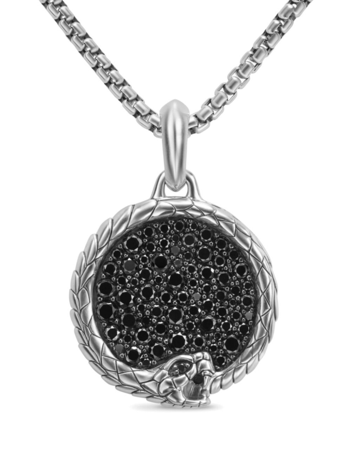 

Серебряный кулон с бриллиантами «Уроборос» David Yurman