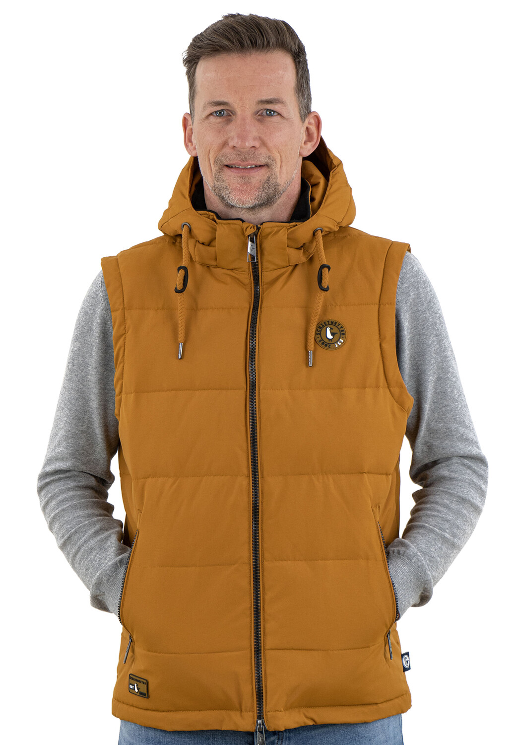 

Утепленный жилет SCHIETWETTER Herren Freizeit Outdoor Sport, золотой