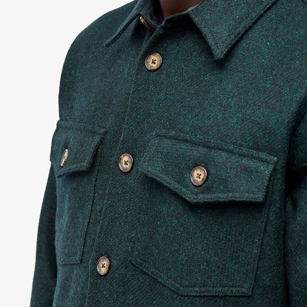 

Portuguese Flannel Шерстяная полевая рубашка, зеленый