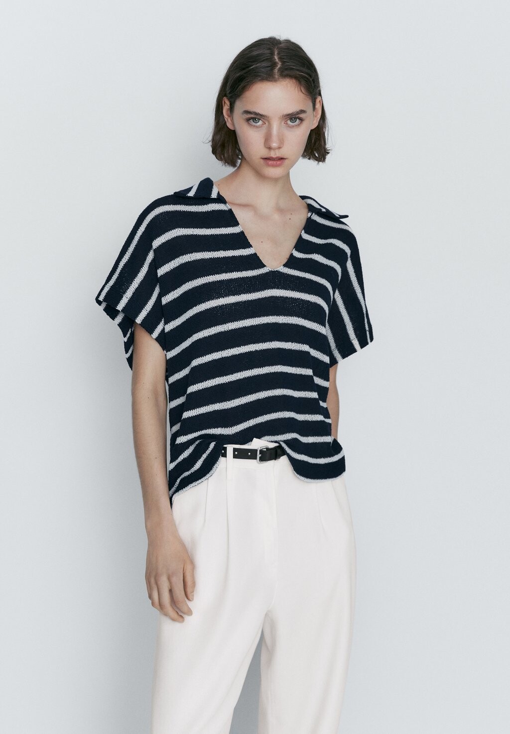 

Рубашка поло Massimo Dutti, темно-синий