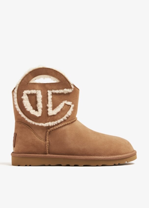 

Ботинки Ugg X TELFAR Logo Mini, коричневый