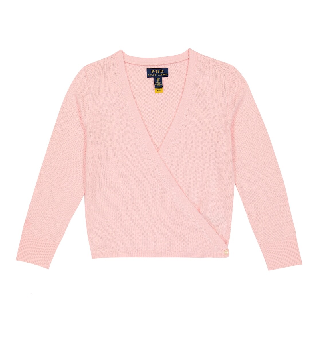 

Вязаный кардиган с запахом Polo Ralph Lauren, розовый