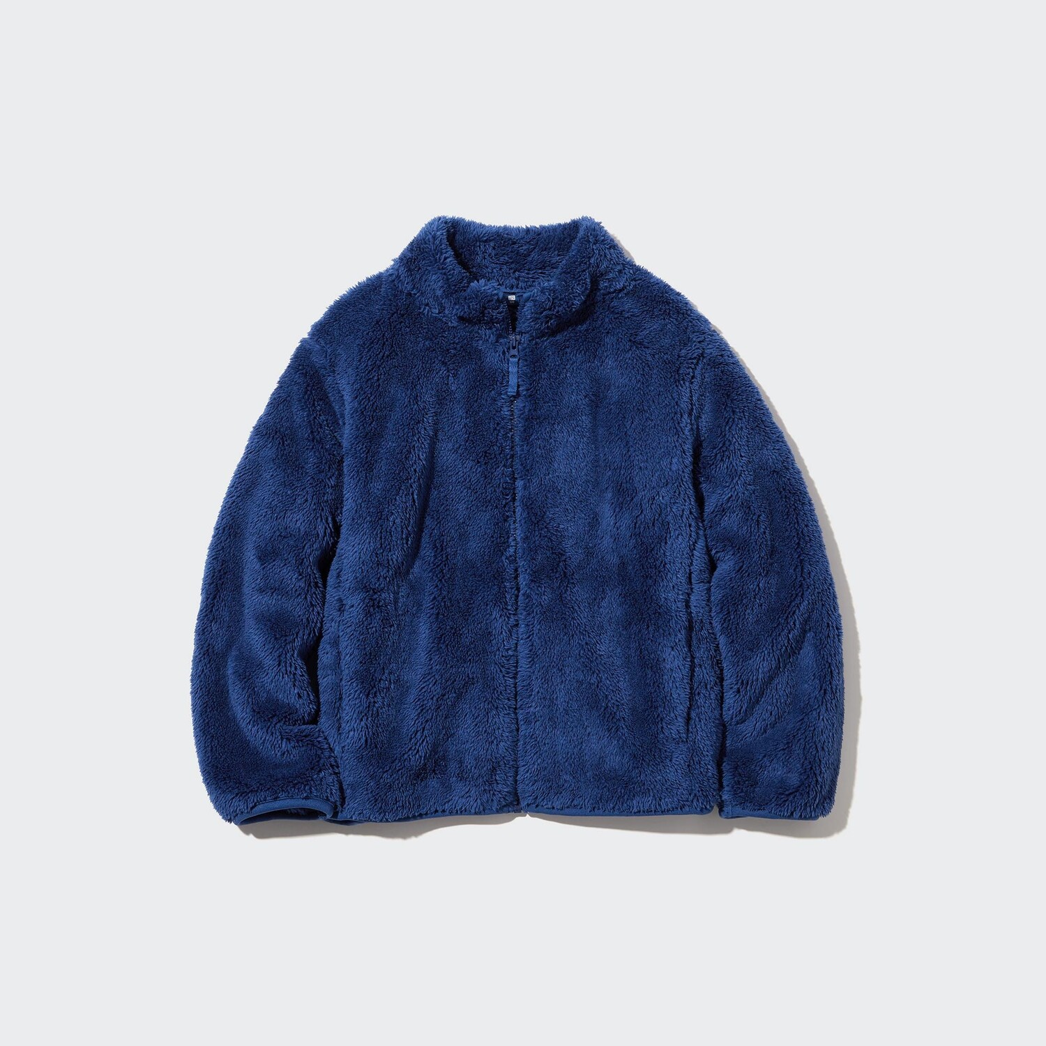 

Детская куртка из пушистого флиса на молнии UNIQLO, синий
