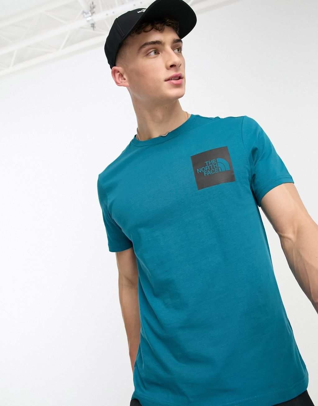

Бирюзовая футболка с логотипом The North Face Fine