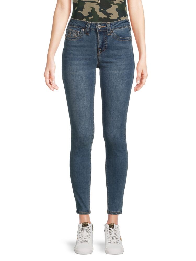 

Джинсы суперскинни Jennie со средней посадкой True Religion, цвет Medium Blue