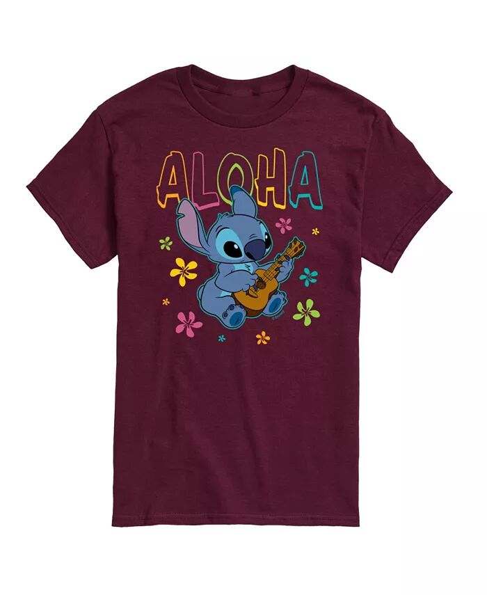 

Мужская футболка с короткими рукавами Hybrid Apparel Lilo and Stitch AIRWAVES, красный