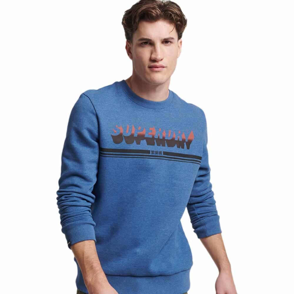 

Толстовка Superdry Vintage Shadow Crew, синий