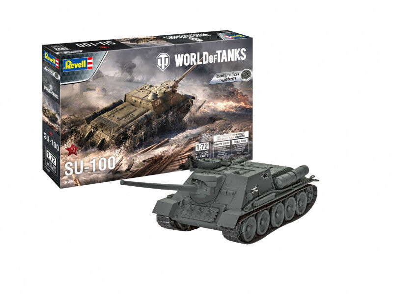 

Пластиковая модель танка СУ-100 World of Tanks Revell