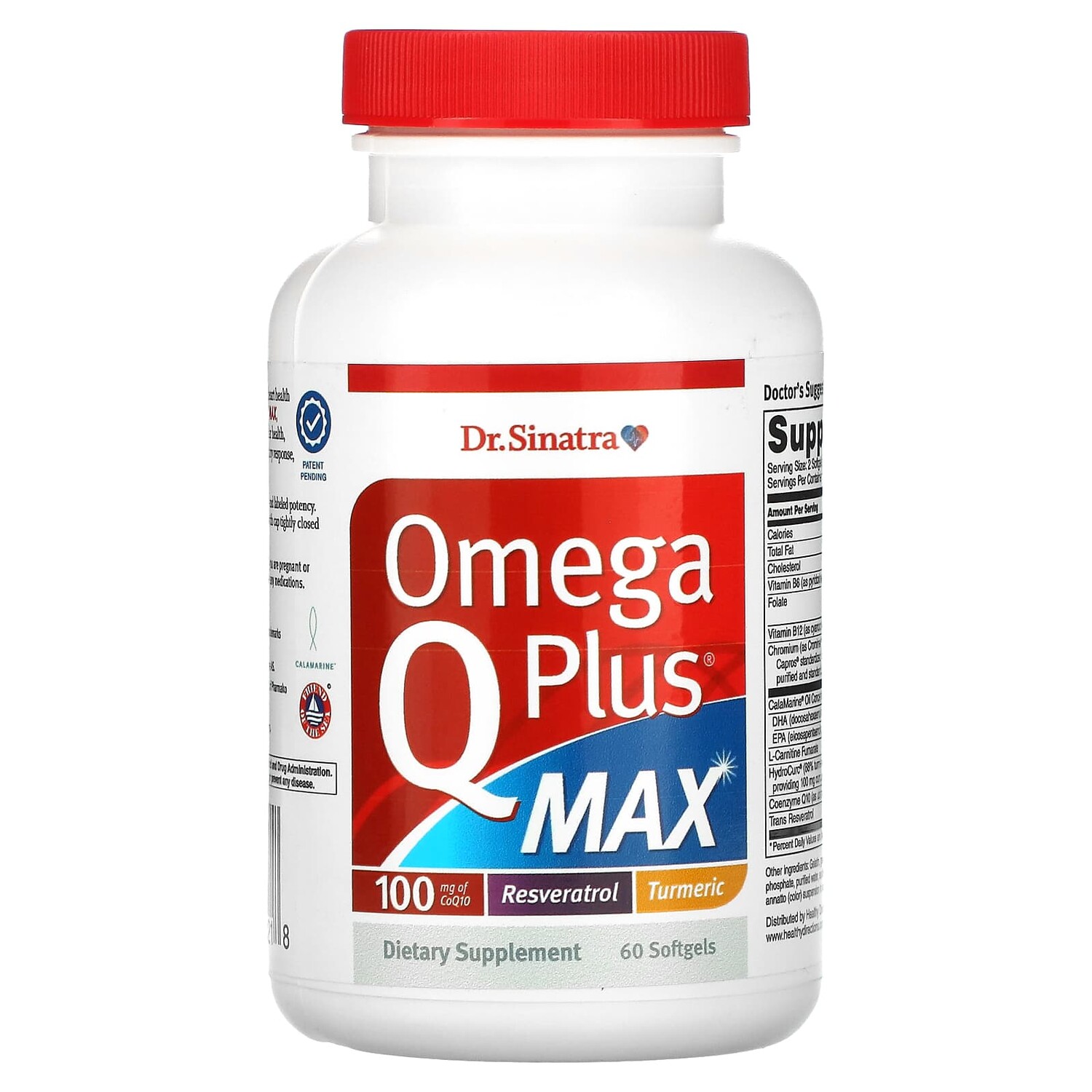 

Omega Q Plus MAX, 60 Softgels, Dr. Sinatra