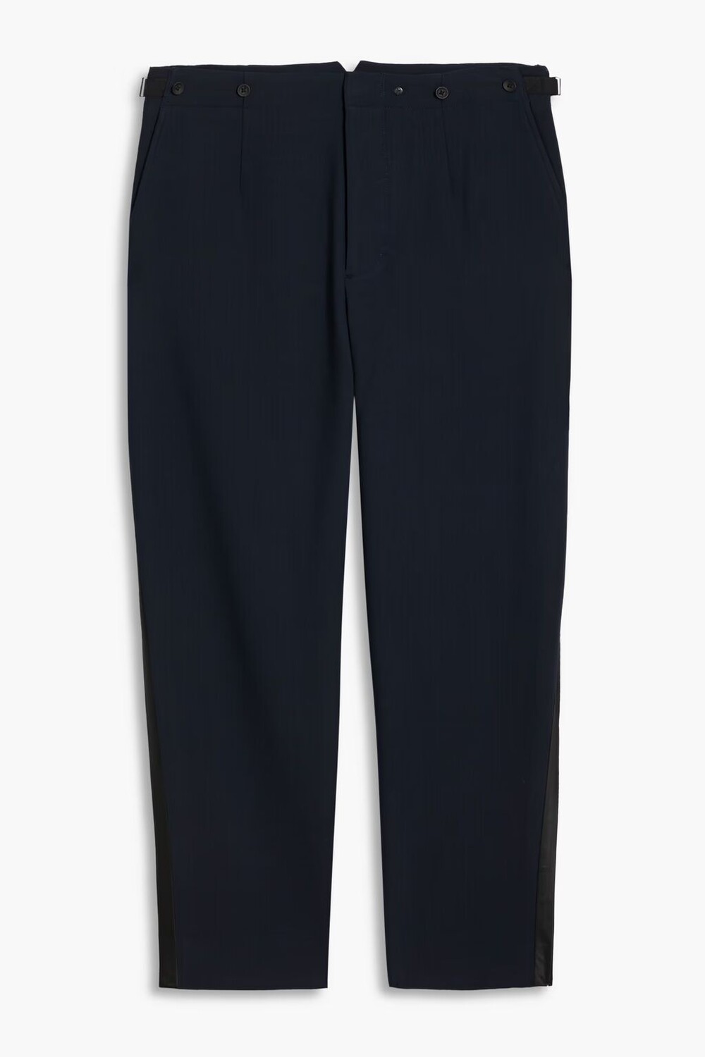 

Креповые брюки Chester из смесовой шерсти Rag & Bone, темно-синий