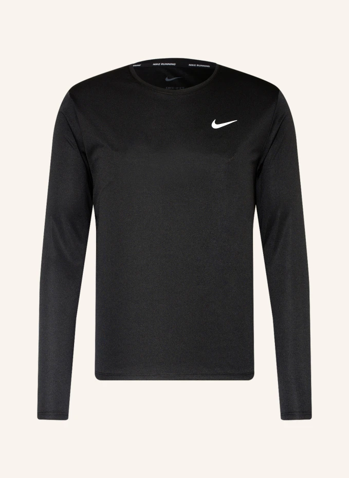 

Футболка для бега dri-fit miler Nike, черный