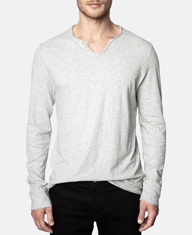 

Органик топ с длинными рукавами Zadig&Voltaire, цвет Medium Grey
