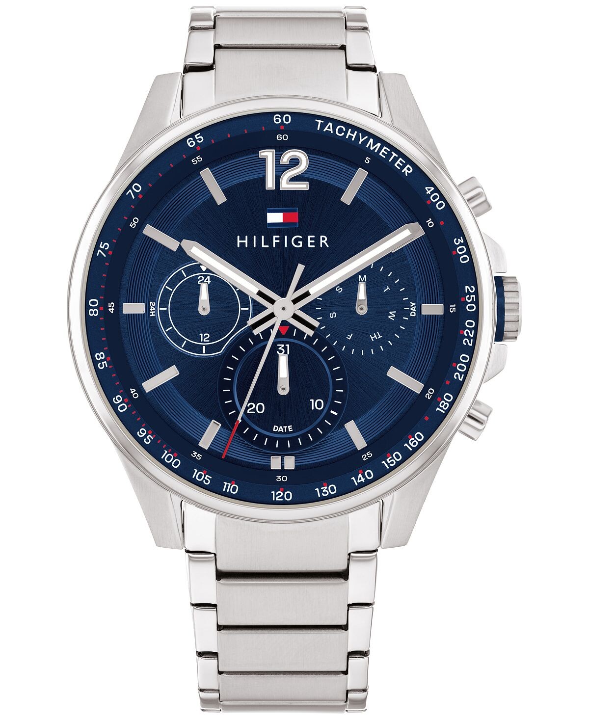 

Мужские часы-браслет из нержавеющей стали 44 мм Tommy Hilfiger