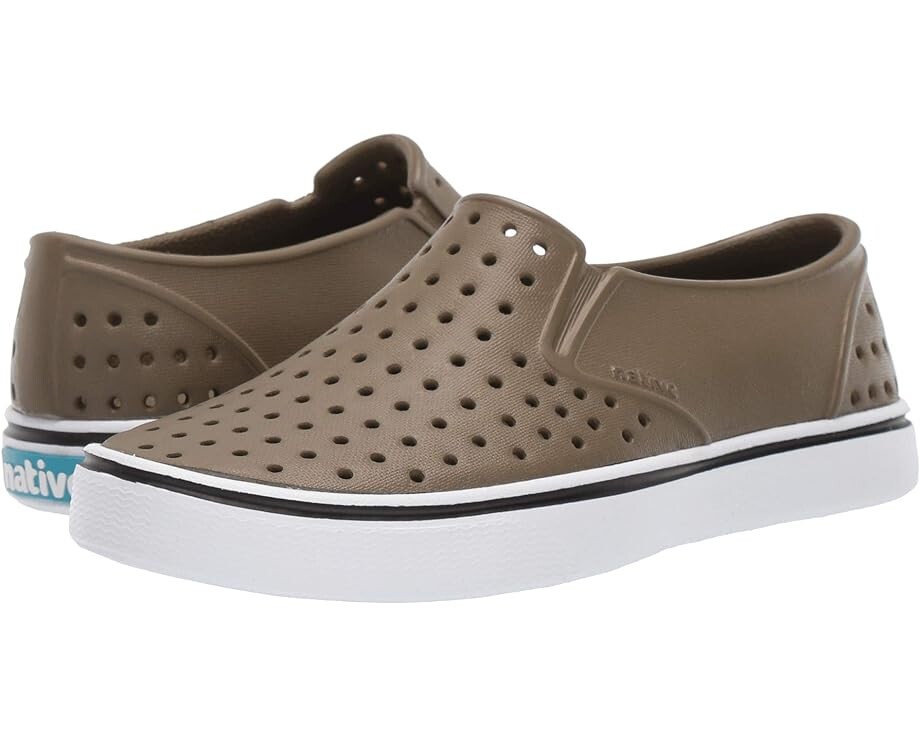 

Кроссовки Native Shoes Miles Slip-On, цвет Utility Green/Shell White