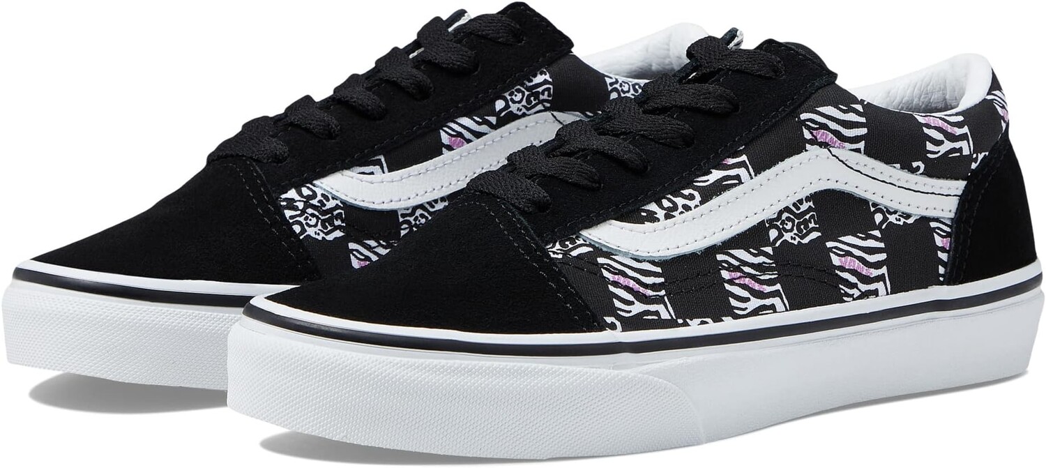 

Кроссовки Old Skool Vans, цвет Zebra Daze Black
