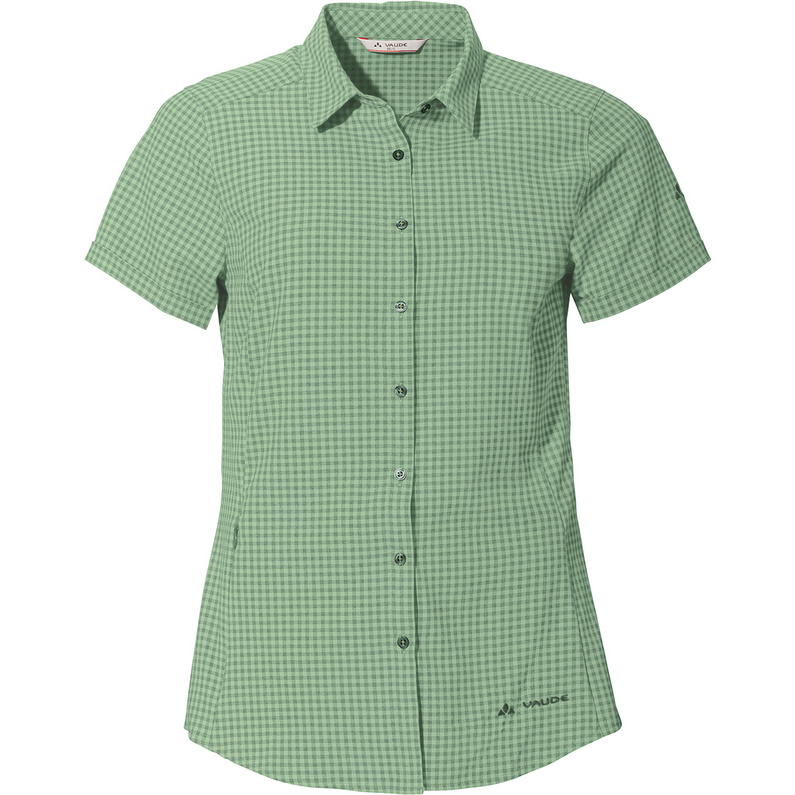 Женская блузка Seiland III Vaude, зеленый блуза в клетку на кнопках