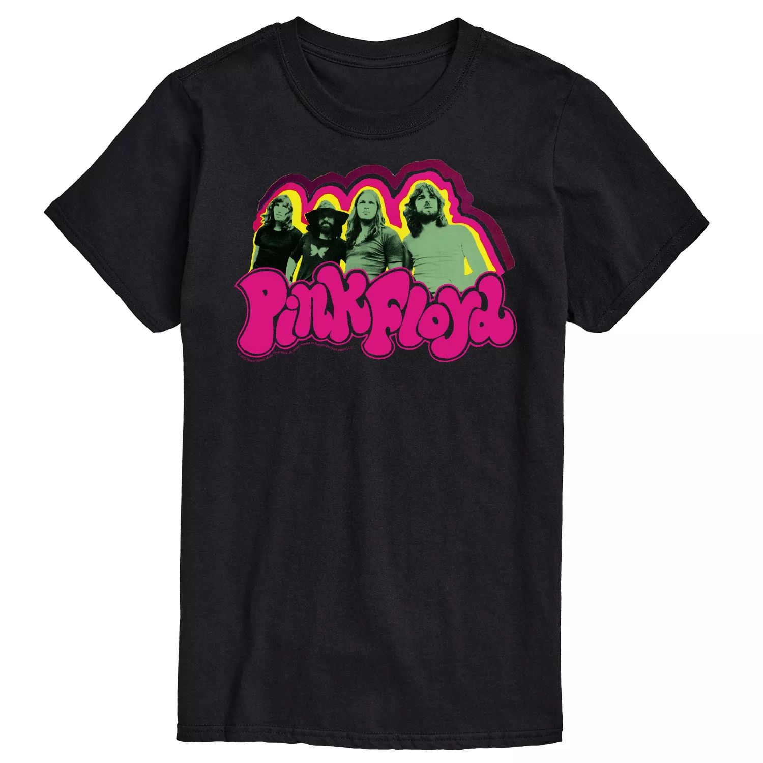 цена Большая и высокая футболка Pink Floyd License, черный