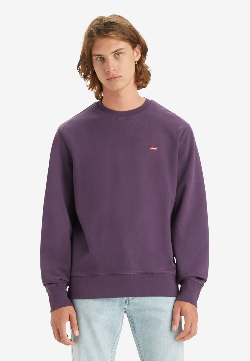

Толстовка Levi's THE ORIGINAL CREW, однотонный темно-синий космос