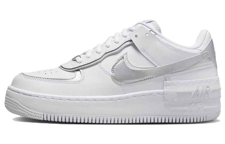 

Кроссовки женские Nike Air Force 1 Low Shadow, белый / серебряный