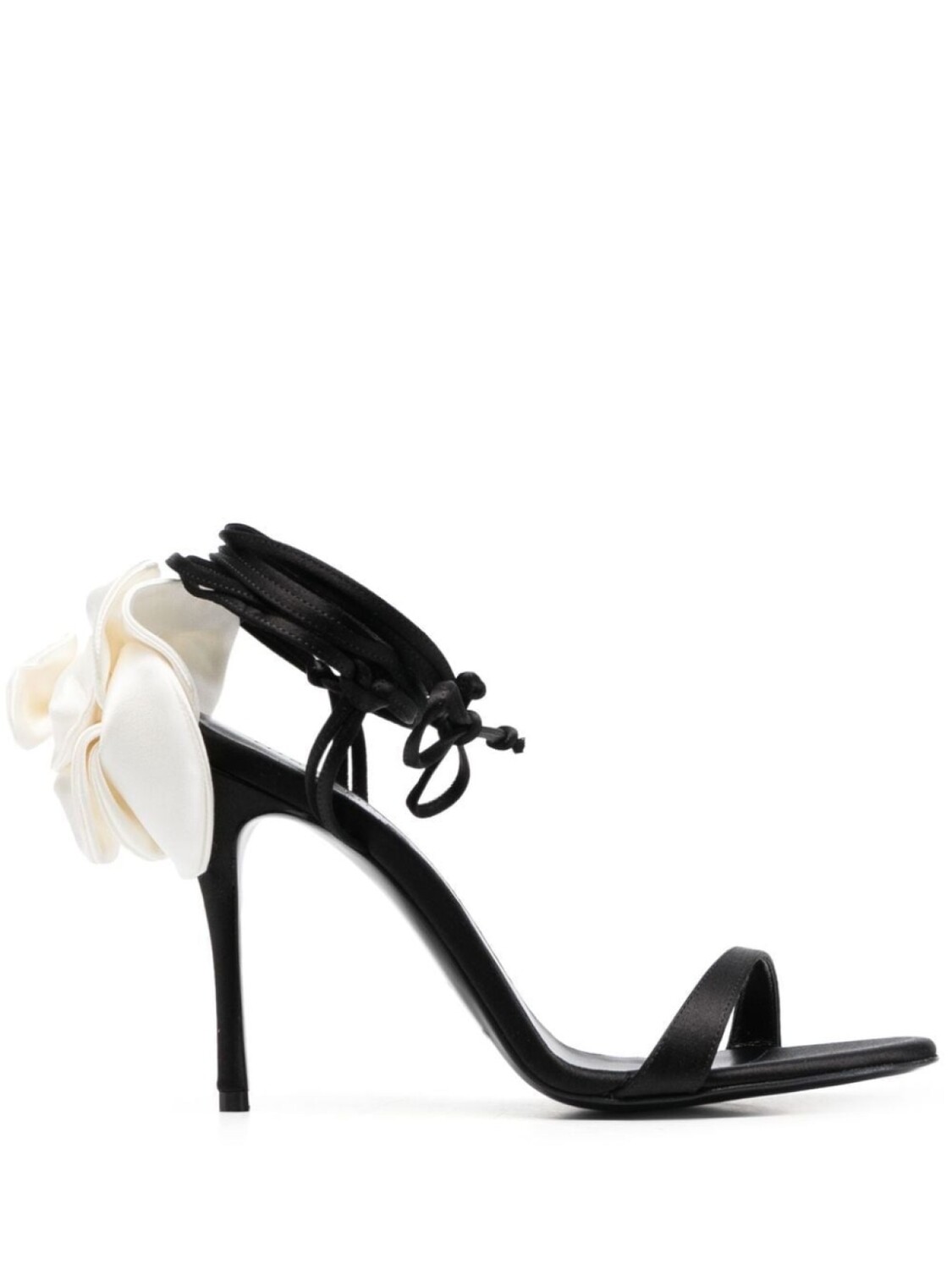 

Magda Butrym 105mm flower-appliqué sandals, черный