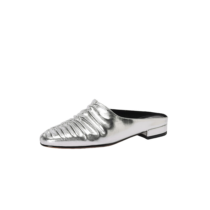 

Мюли JIUXINGDAO Closed Toe Slippers Women's, серебряный