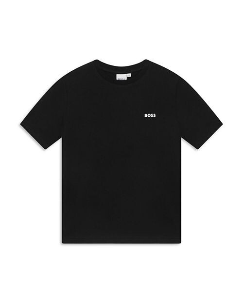 

Футболка с короткими рукавами для мальчиков – Big Kid BOSS Kidswear, цвет Black