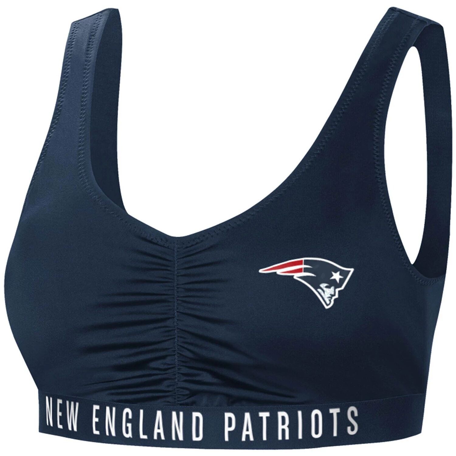 

Женский купальник G-III 4Her от Carl Banks Navy New England Patriots All-Star Bikini Top G-III