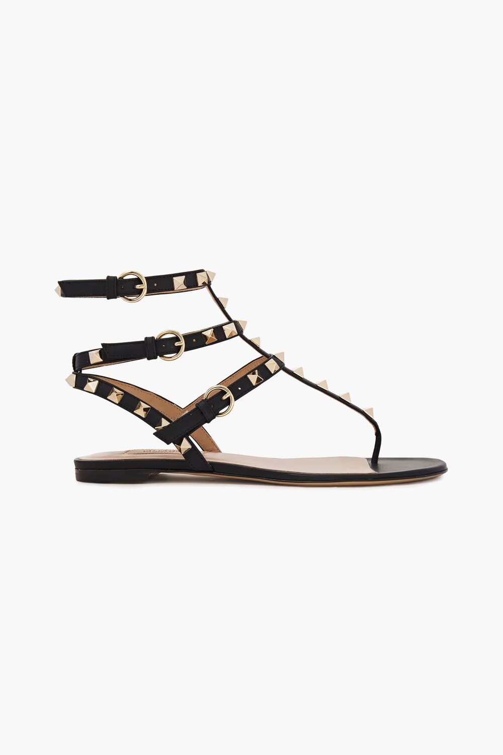

Кожаные сандалии Rockstud Valentino Garavani, черный