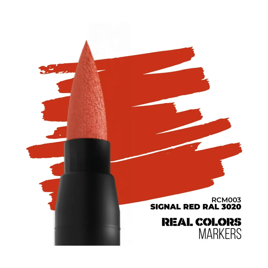 

Маркер RC сигнально-красного цвета RAL 3020, Real Color Markers