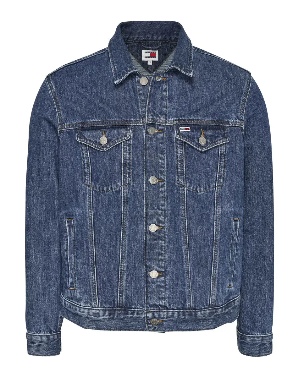 

Мужская джинсовая куртка стандартного кроя Tommy Jeans, черный