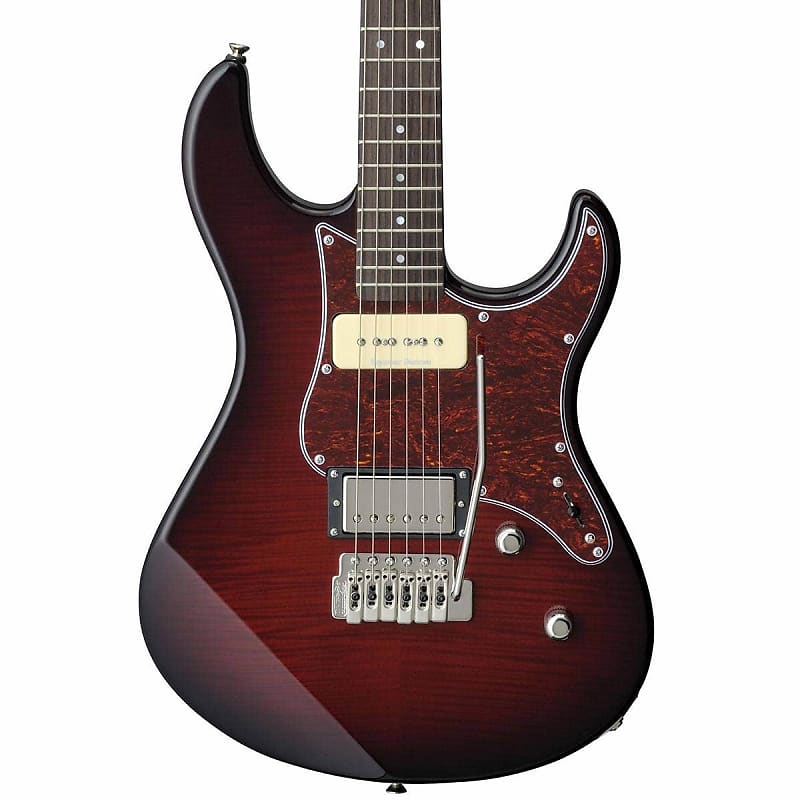 цена Электрогитара Yamaha PAC611VFM Pacifica Electric Guitar Dark Red Burst