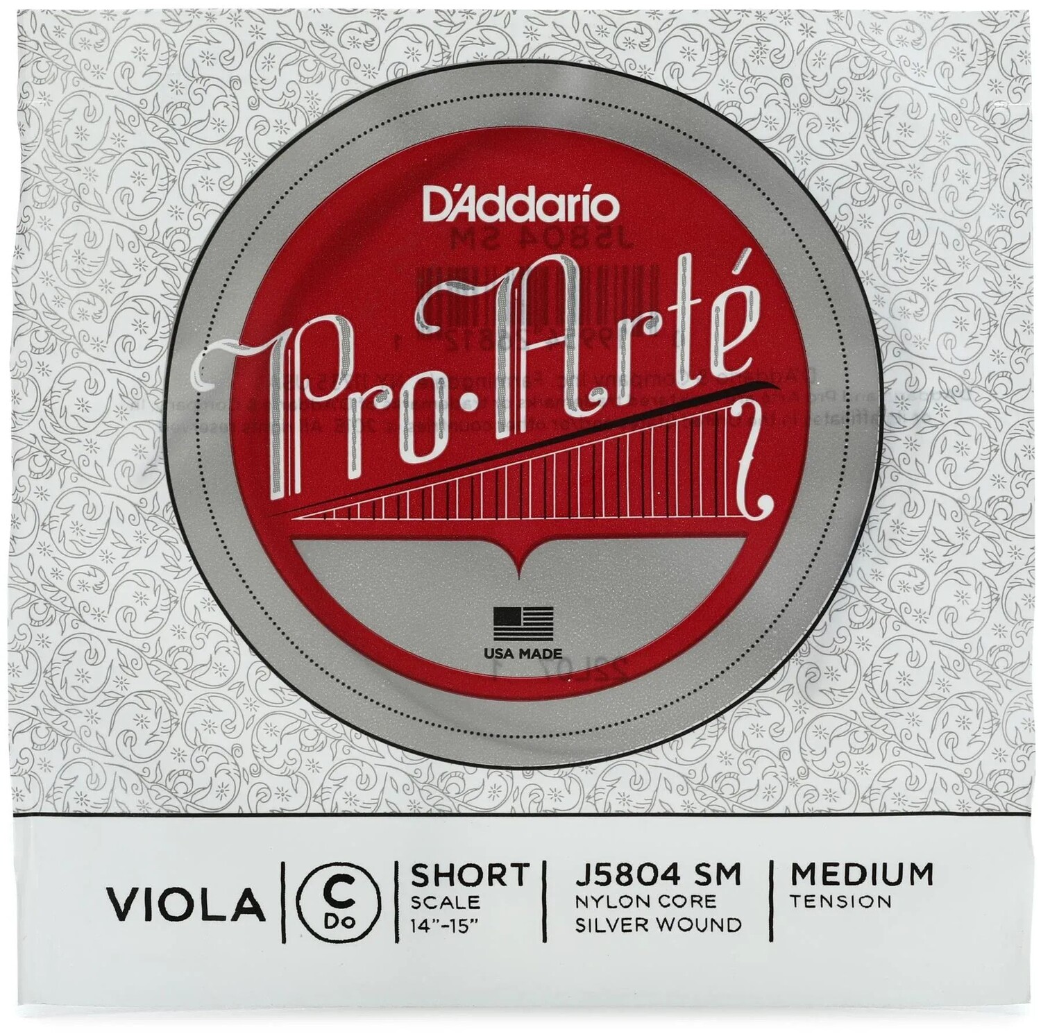 

D'Addario J5804 Pro-Arte Viola C Струна - короткая мензура, среднее натяжение